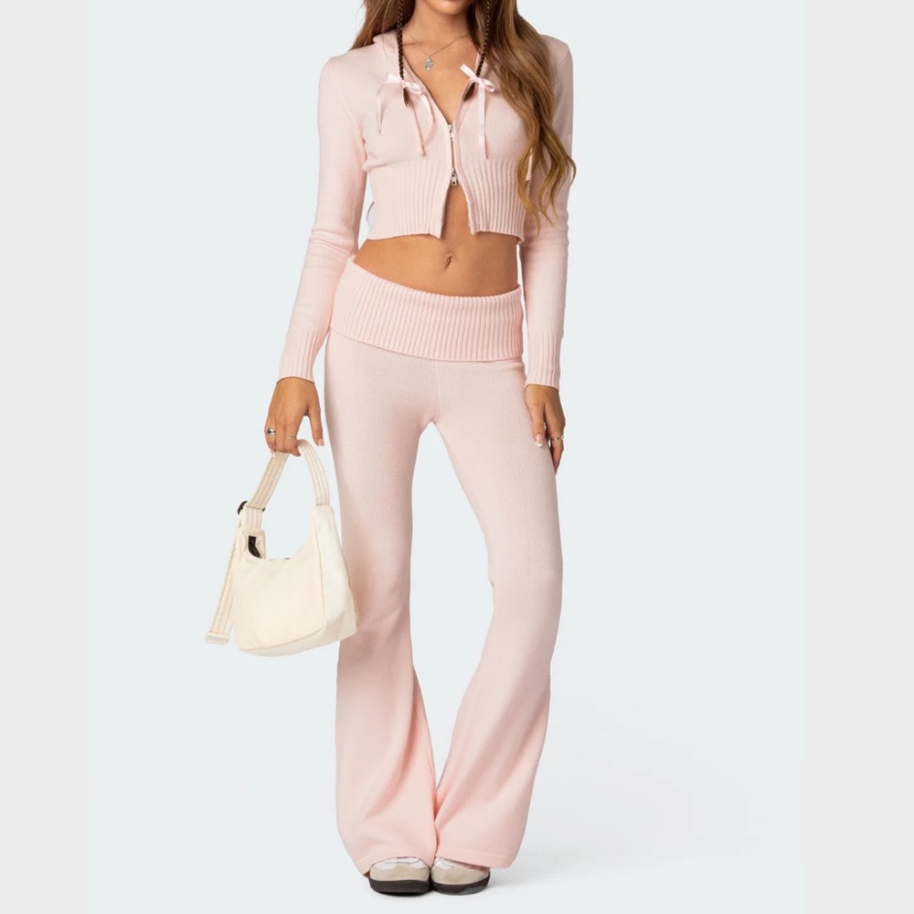 Edikted Desiree Knitted Cardigan and Pants | M